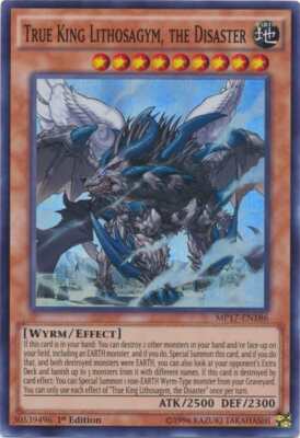 Yu-Gi-Oh! - True King Lithosagym, the Disaster  (MP17-EN186) - 2017 Mega-Tins - -image