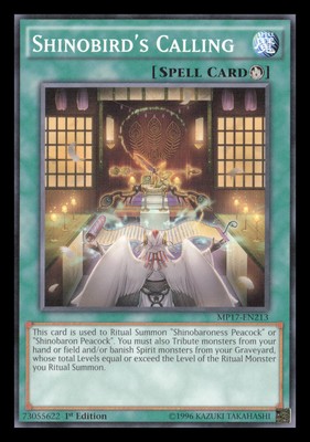Yu-Gi-Oh Shinobird's Calling 2017 Mega-Tins Mega Pack #MP17-EN213-image