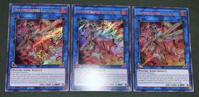 Yugioh 1xCopy Heavymetalfoes Electrumite MP18-EN229 Secret Rare 1st NM w/Track-image