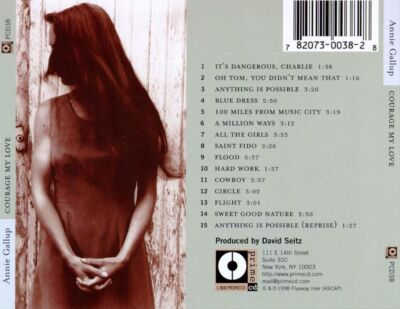 ANNIE GALLUP COURAGE MY LOVE NEW CD-image