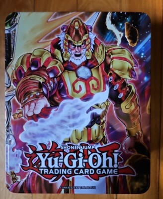 Yugioh TCG Shonen Jump tin w 150+ Cards-image