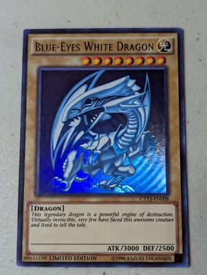 Blue-Eyes White Dragon CT13-EN008 2016 Mega Tin 1st Edition Ultra Rare-image