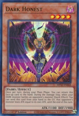 1x Dark Honest - 1st Edition NM Eng YuGiOh - 2022 Mega Tin - Pharoah's Gods-image