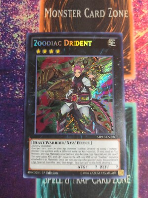 Yu-Gi-Oh! Zoodiac Drident MP17-EN208 1st Edition Secret Rare NM b2/-image