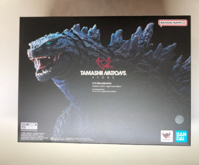 S.H.MonsterArts Godzilla (2019) Night Color Edition Figure TAMASHII NATION Toy-image