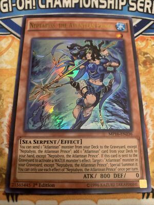 YUGIOH Neptabyss, the Atlantean Prince  MP16-EN236 1ST EDITION NEVER PLAYED!-image