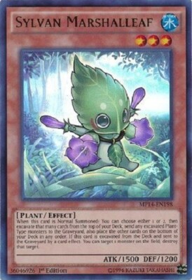 *** SYLVAN MARSHALLEAF *** ULTRA RARE 1ST EDITION MP14-EN198 YUGIOH!-image