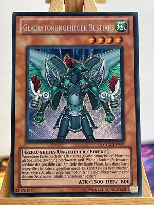Gladiator Mongeheuer Bestiarii LCGX-DE237 Secret Rare German NM YUGIOH-image