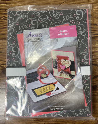 Annie’s CardMaker Kit of the Month - Hearts Aflutter Spiral Pop-Ups New & Sealed-image