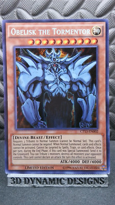 | Yugioh Obelisk the Tormentor CT13-EN002 Secret Rare 2016 Mega Tin NM 🔥 |-image