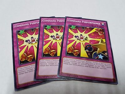 3x Yu-Gi-Oh 2015 Mega-Tin Mega Pack  #MP15-EN178 Command Performance-image