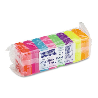 Creativity Street PAC4091 Modeling Clay Assortment - Assorted Neon (1/Pack) New-image