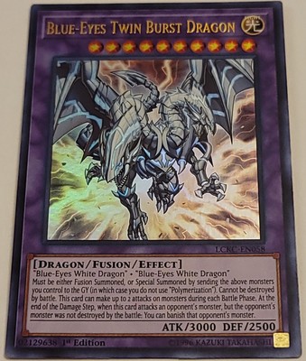 Blue-Eyes Twin Burst Dragon - LCKC-EN058 - Ultra Rare - 1st Edition NM MINT-image