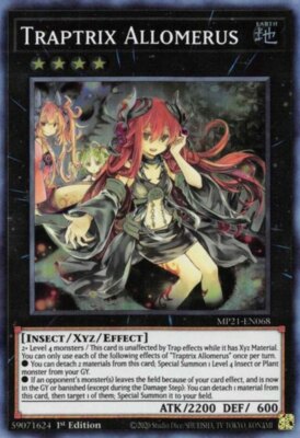 YGO-4x-Near Mint-Traptrix Allomerus - MP21-EN068 - Super Rare - 1st Edition-2021-image