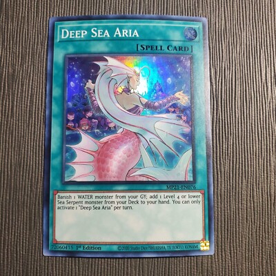 ( DEEP SEA ARIA ) - Super Rare - MP21-EN076 - 1st - NM - Yu-Gi-Oh 2021 Mega-Tin-image