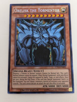 Yu-Gi-Oh TCG Obelisk The Tormentor CT13-EN002 Limited Edition Secret Rare NM-image
