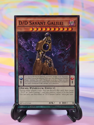 Yu-Gi-Oh TCG Card | D/D Savant Galilei MP16-EN166 First Edition-image