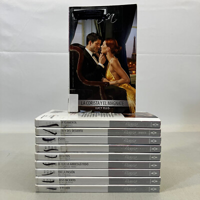 Harlequin Bianca Series Novels in SPANISH 10 MMPB Romance Book Lot EX-LIBRARY-image
