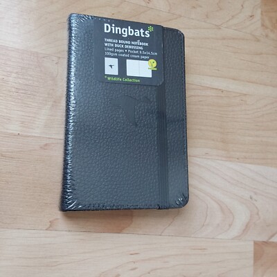 Dingbats Thread Bound Notebook With Duck Debossing .Pocket Size  9.5cm x14.5cm-image