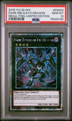 Yu-Gi-Oh! Dark Rebellion Xyz Dragon Platinum Secret Rare PSA10 Limited Edition-image