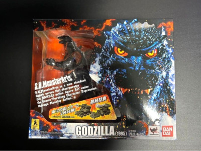 S.H.MonsterArts BANDAI GODZILLA 1995 Figure w/ Bonus Parts-image