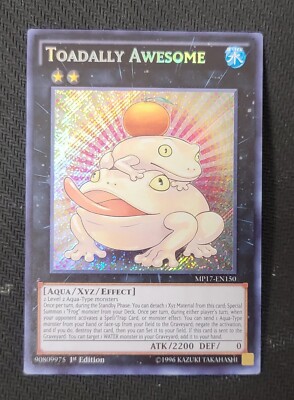 YGO Toadally Awesome Secret Rare 1st Edition NM 2017 Mega Tin MP17-en150-image