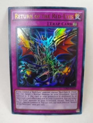 YU-GI-OH! Return of the Red-Eyes LDK2-ENJ34. Ultra Rare Trap Card TCG CCG Yugioh-image
