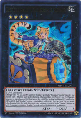Yu-Gi-Oh! - Zoodiac Tigermortar  (MP17-EN207) - 2017 Mega-Tins - Ultra Rare - NM-image