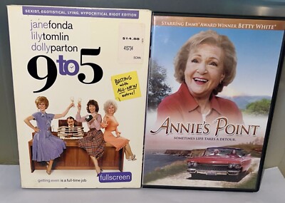 💥Lot Of (2) DVDs - 9 To 5~Hypocritical,Bigot,Edition  & Annie’s Point💥-image