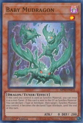 1x Baby Mudragon - 1st Edition NM Eng YuGiOh - 2022 Mega Tin - Pharoah's Gods-image