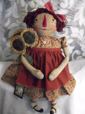 Pattern, sewing, primitive Annie doll, 22 in., Dumplinragamuffin #101-image