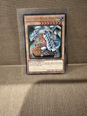Yugioh! Blue-Eyes White Dragon HOLO 25th Anniversary Ultra Rare!!-image