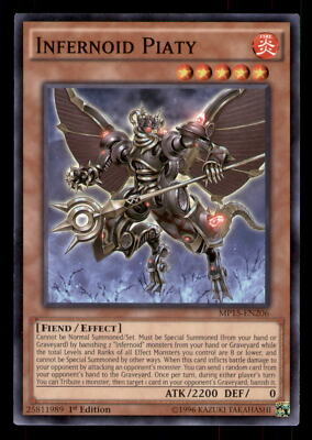 Yugioh Infernoid Piaty #MP15-EN206 2015 Mega-Tins Mega Pack LP-image