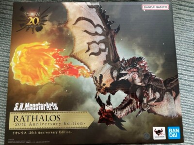 S.H.MonsterArts Rathalos 20th Anniversary Edition Monster Hunter SHM Bandai Toy-image
