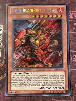 ( BLASTER DRAGON RULER OF INFERNOS ) - Secret Rare - CT10-EN002 - NM - Yu-Gi-Oh-image