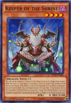 Keeper of the Shrine - MP16-EN064 - Common - 1st Edition Near Mint 2016 Mega Tin-image