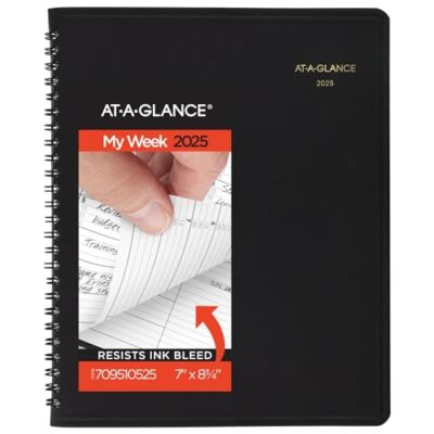 AT-A-GLANCE 2025 Appointment Book Planner,  Assorted Styles , Pattern Names -image