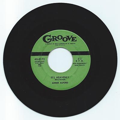 DOO WOP 45 ANNIE ALFORD IT'S HEAVENLY ON GROOVE STRONG VG  REPRO-image