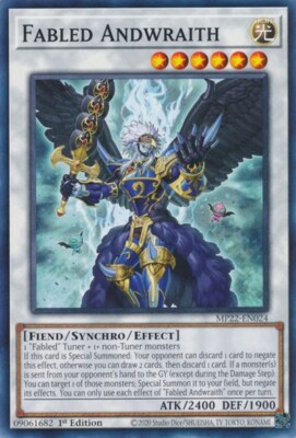 1x Fabled Andwraith - 1st Edition NM Eng YuGiOh - 2022 Mega Tin - Pharoah's Gods-image