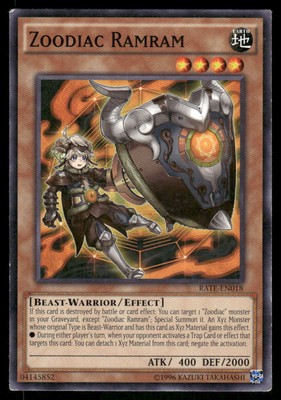 2017 Mega-Tins Mega Pack #MP17-EN185 Zoodiac Ramram-image