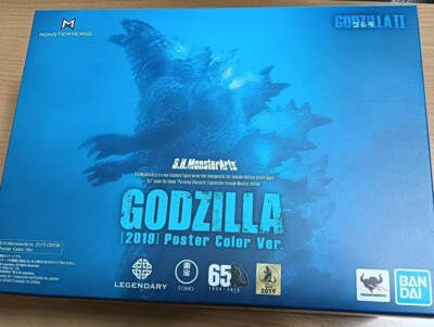 S.H.MonsterArts GODZILLA KING OF THE MONSTERS 2019 Poster Color Ver. JAPAN USED-image