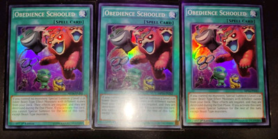 3x Obedience Schooled MP14-EN242 2014 Mega-Tins Mega Pack 1st Edition-image