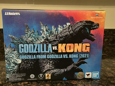 S.H. MonsterArts Godzilla 2021 Bandai Tamashii Nations Vs Kong Action Figure-image