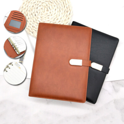Refillable PU Leather Journal A5/B5 Notebook Lined Paper Writing Diary Planner-image
