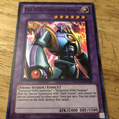 Evil HERO Lightning Golem - Legendary Collection 2 LCGX-EN068 Super Rare Unlim-image