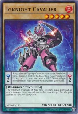 Yu-Gi-Oh! TCG Igknight Cavalier 2016 Mega Tins Pack MP16-EN130 Unl Ed Common NM-image