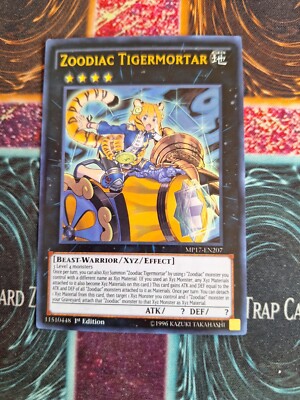 Yu-Gi-Oh! TCG Zoodiac Tigermortar MP17-EN207 Ultra Rare 1st Edition Near Mint d4-image