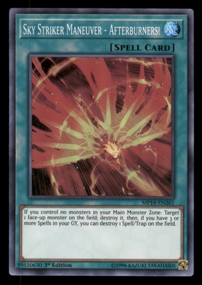 Yugioh Sky Striker Maneuver #MP19-EN261 2019 Gold Sarcophagus Tin Mega Pack LP-image