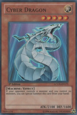 Yugioh! LP Cyber Dragon - LCGX-EN175 - Ultra Rare - 1st Edition Lightly Played, -image