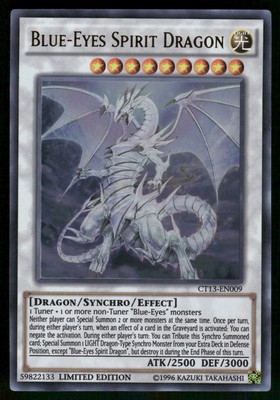Yugioh! Blue-Eyes Spirit Dragon CT13-EN009 Ultra Rare-image